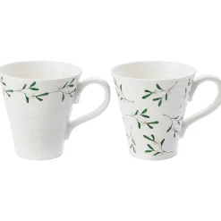 Mistletoe Amor Set Of Two Mugs><noscript><img width=