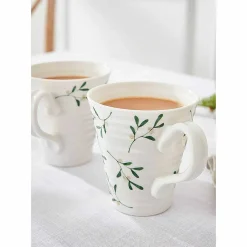 Mistletoe Amor Set Of Two Mugs><noscript><img width=