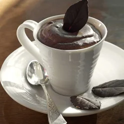 White Set Of Two Espresso Cup & Saucer><noscript><img width=