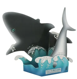 Finn The Shark 3D Greetings Card><noscript><img width=