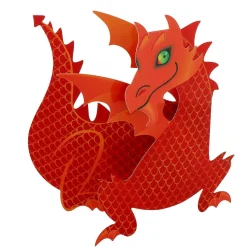 'Flame' Dragon 3D Greetings Card>Special Delivery Best