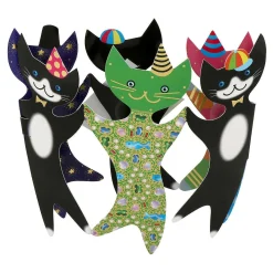 Party Cats 3D Greetings Card>Special Delivery Cheap
