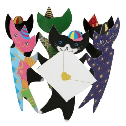 Party Cats 3D Greetings Card>Special Delivery Cheap