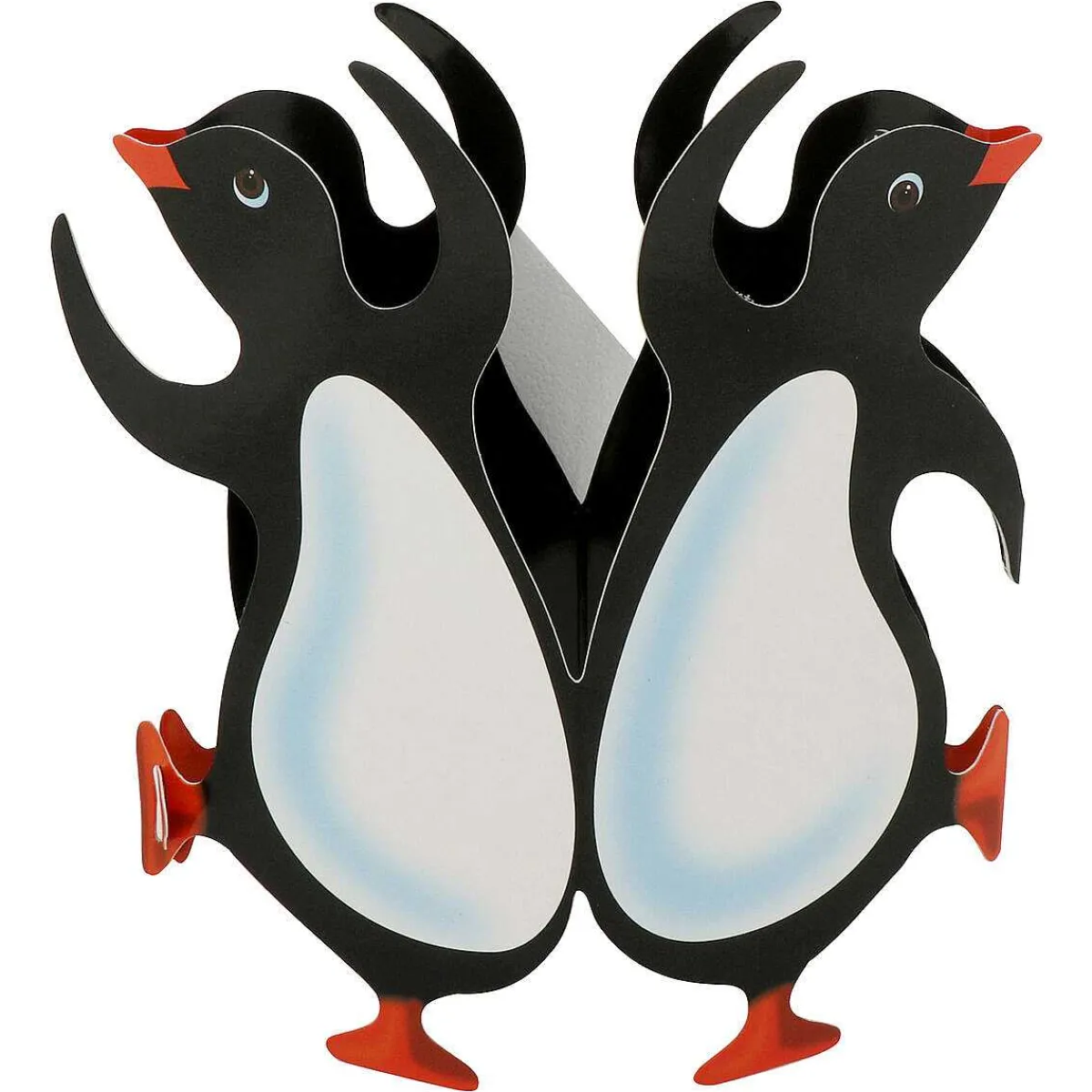 Party Penguins 3D Greetings Card>Special Delivery Fashion