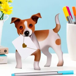 Riley Jack Russel 3D Greetings Card><noscript><img width=