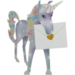 Unicorn 3D Greetings Card>Special Delivery Hot