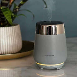 Luna Light Grey & Silver Ceramic Perfume Mist Diffuser><noscript><img width=