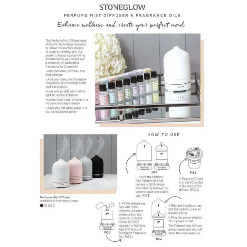 Modern Classics Perfume Mist Diffuser Grey>Stoneglow Sale
