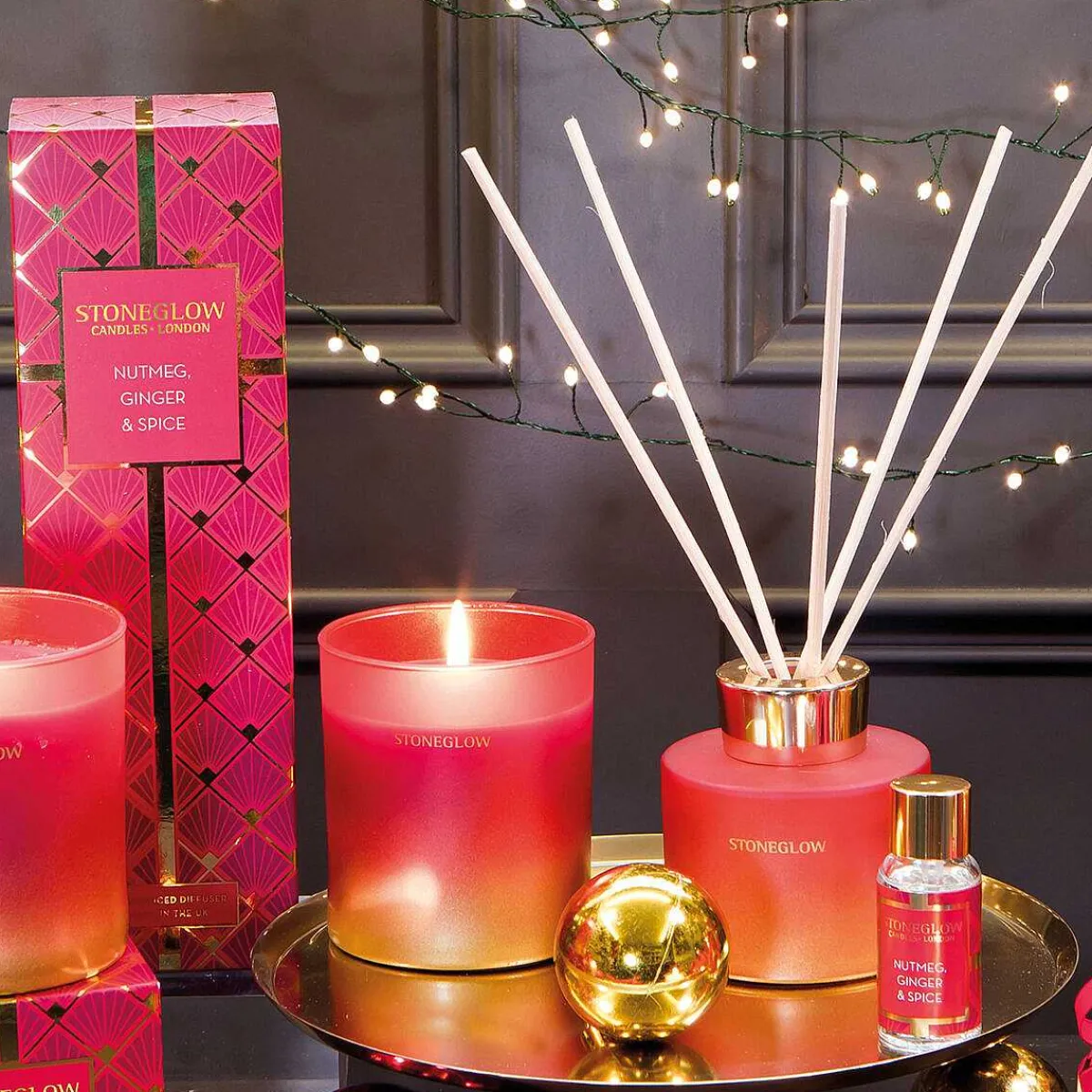 Seasonal Collection - Nutmeg, Ginger & Spice Candle>Stoneglow Sale