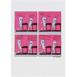 'Agony' Greetings Card>Strange Planet Sale