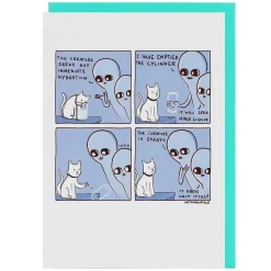 'Creature' Greetings Card>Strange Planet Fashion