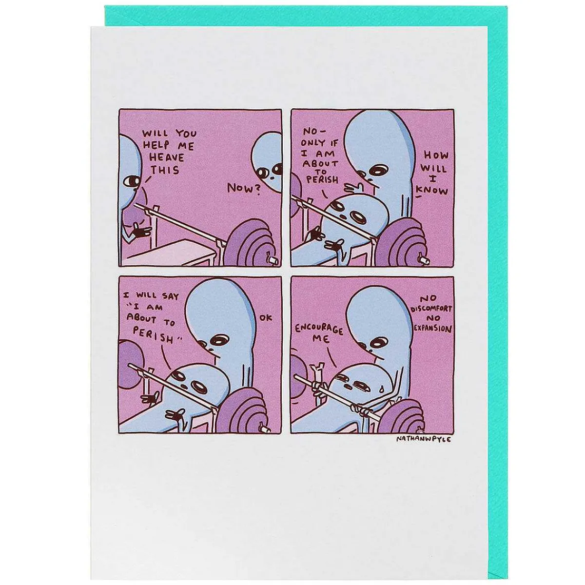 'Encourage Me' Greetings Card>Strange Planet Discount