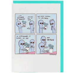 'Nature' Greetings Card>Strange Planet Sale