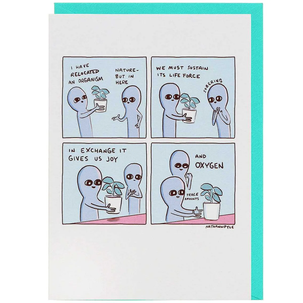 'Nature' Greetings Card>Strange Planet Sale