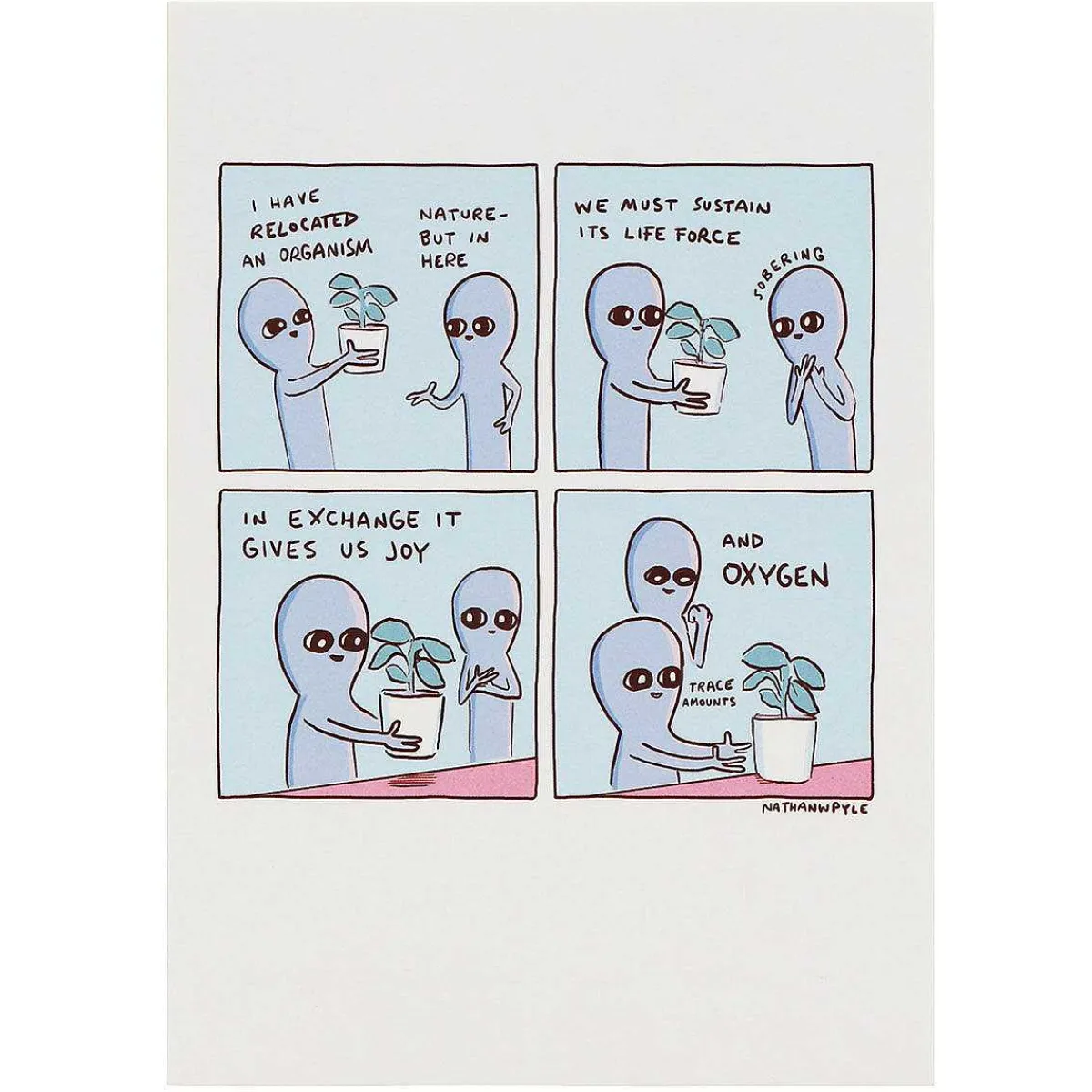 'Nature' Greetings Card>Strange Planet Sale