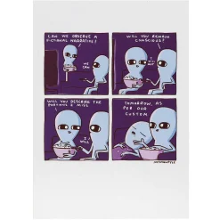 'Observe' Greetings Card>Strange Planet Flash Sale