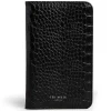 Alffiie Croc Effect Black Travel Organiser With Pen>Ted Baker Discount