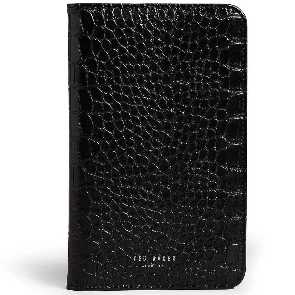 Alffiie Croc Effect Black Travel Organiser With Pen>Ted Baker Discount
