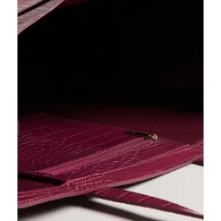 Alliccon Icon Extra Large Deep Purple Croc Bag><noscript><img width=