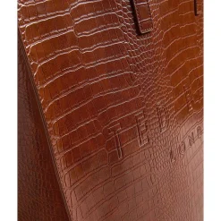 Allicon Icon Extra Large Tan Croc Bag><noscript><img width=