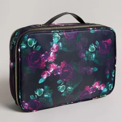 Becaaii Black Floral Medium Travel Wash Bag>Ted Baker Fashion
