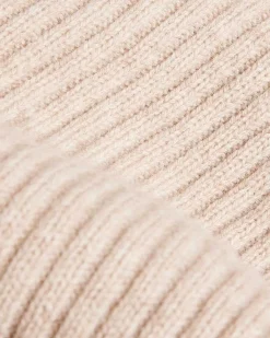 Berryys Taupe Wool And Cashmere Blend Ribbed Scarf>Ted Baker Clearance