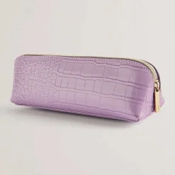Charlas Lilac Croc Brush Case/Pencil Case>Ted Baker Discount