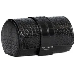 Cliive Croc Effect Black Watch Roll Case>Ted Baker Online
