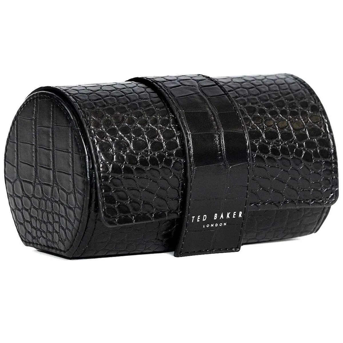 Cliive Croc Effect Black Watch Roll Case>Ted Baker Online