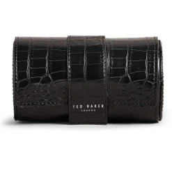 Cliive Croc Effect Black Watch Roll Case><noscript><img width=