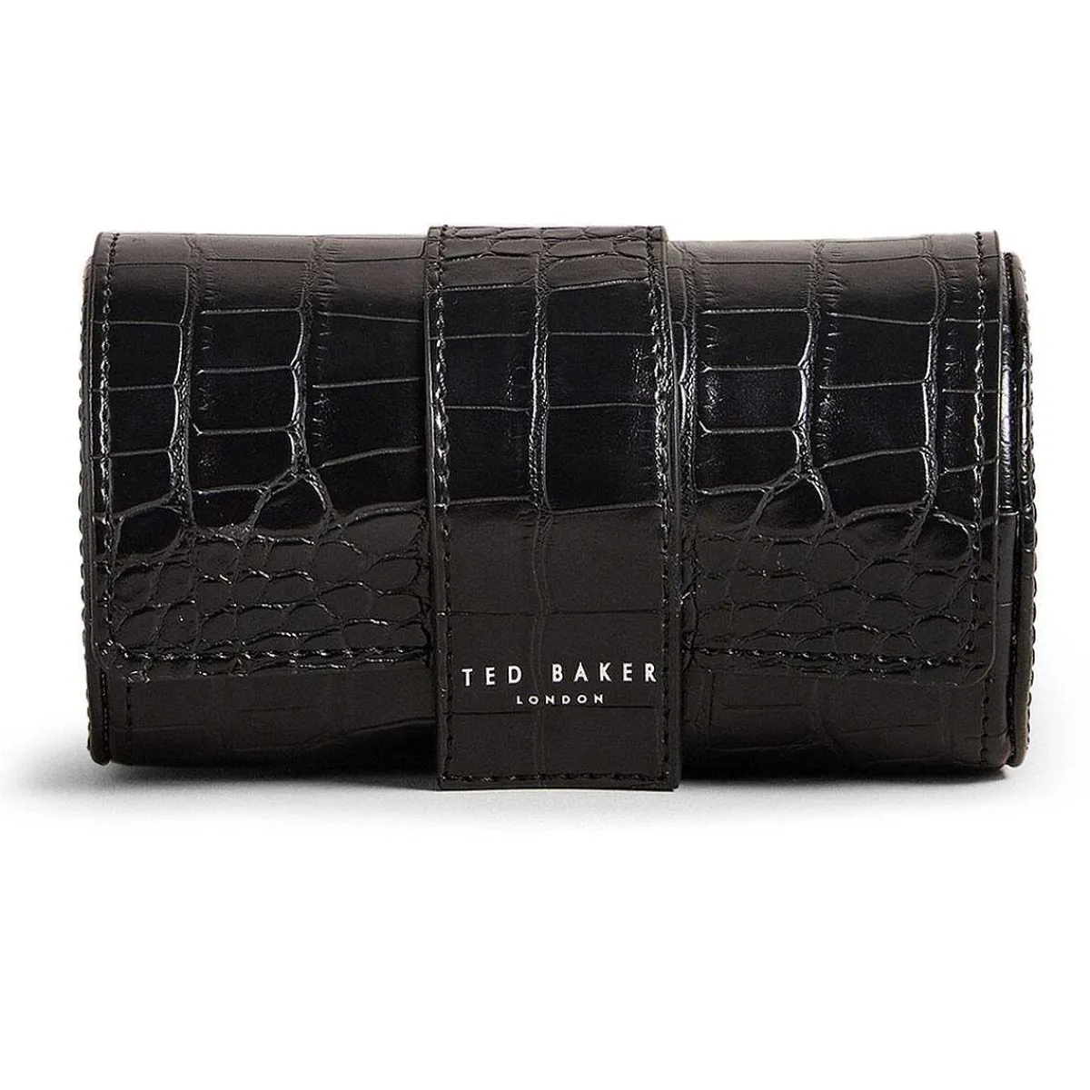 Cliive Croc Effect Black Watch Roll Case>Ted Baker Online