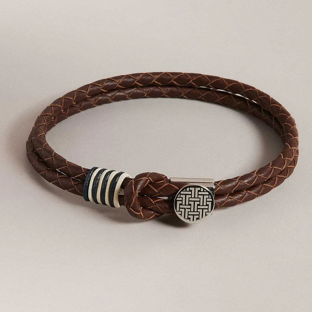 Coen Stone Woven Leather Bracelet>Ted Baker Best