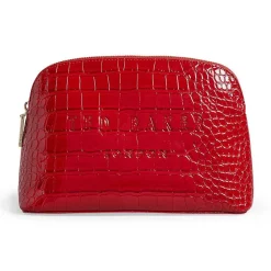 Crocala Patent Red Croc Makeup Bag>Ted Baker Cheap