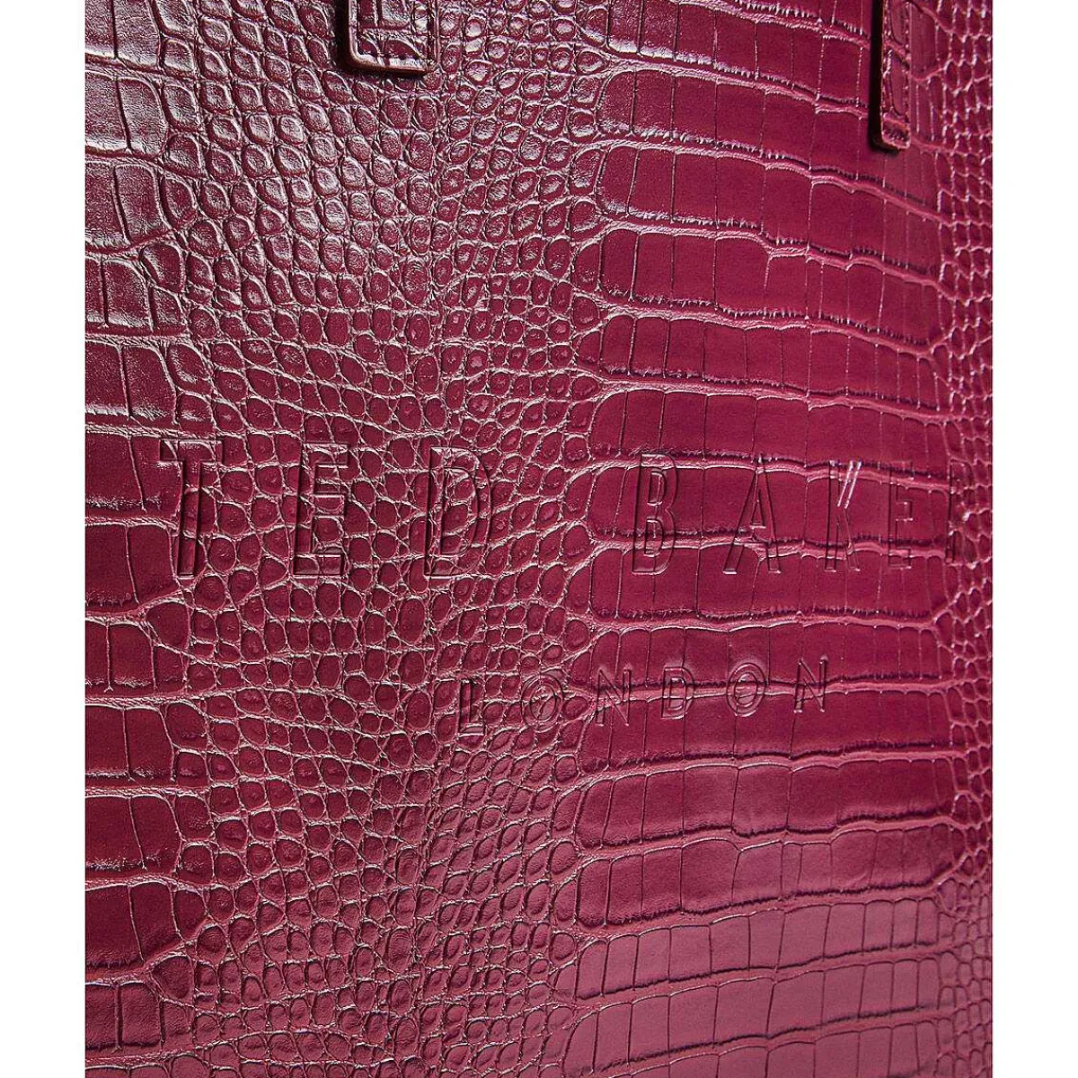 Croccon Icon Large Deep Purple Croc Bag>Ted Baker Shop