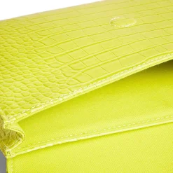 Crocey Lime Croc Envelope Pouch><noscript><img width=