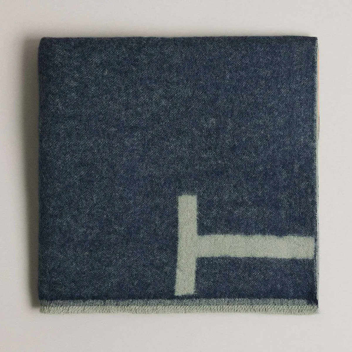 Kyell Green Monogramed T Scarf>Ted Baker Shop