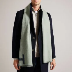 Kyell Green Monogramed T Scarf><noscript><img width=