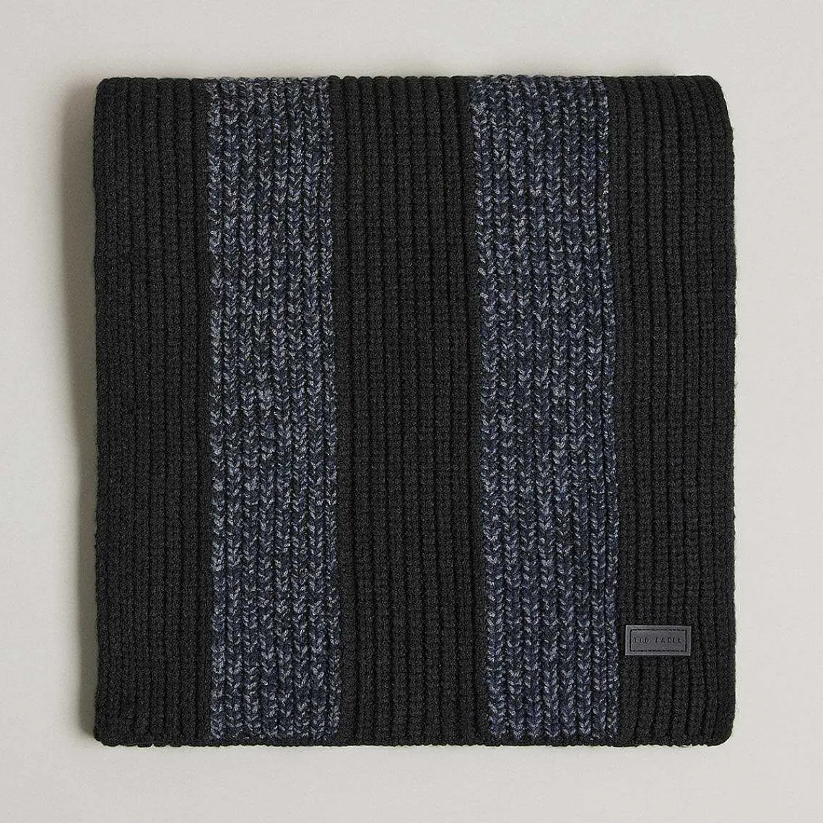 Masonnn Black Stripe Ribbed Scarf>Ted Baker Store