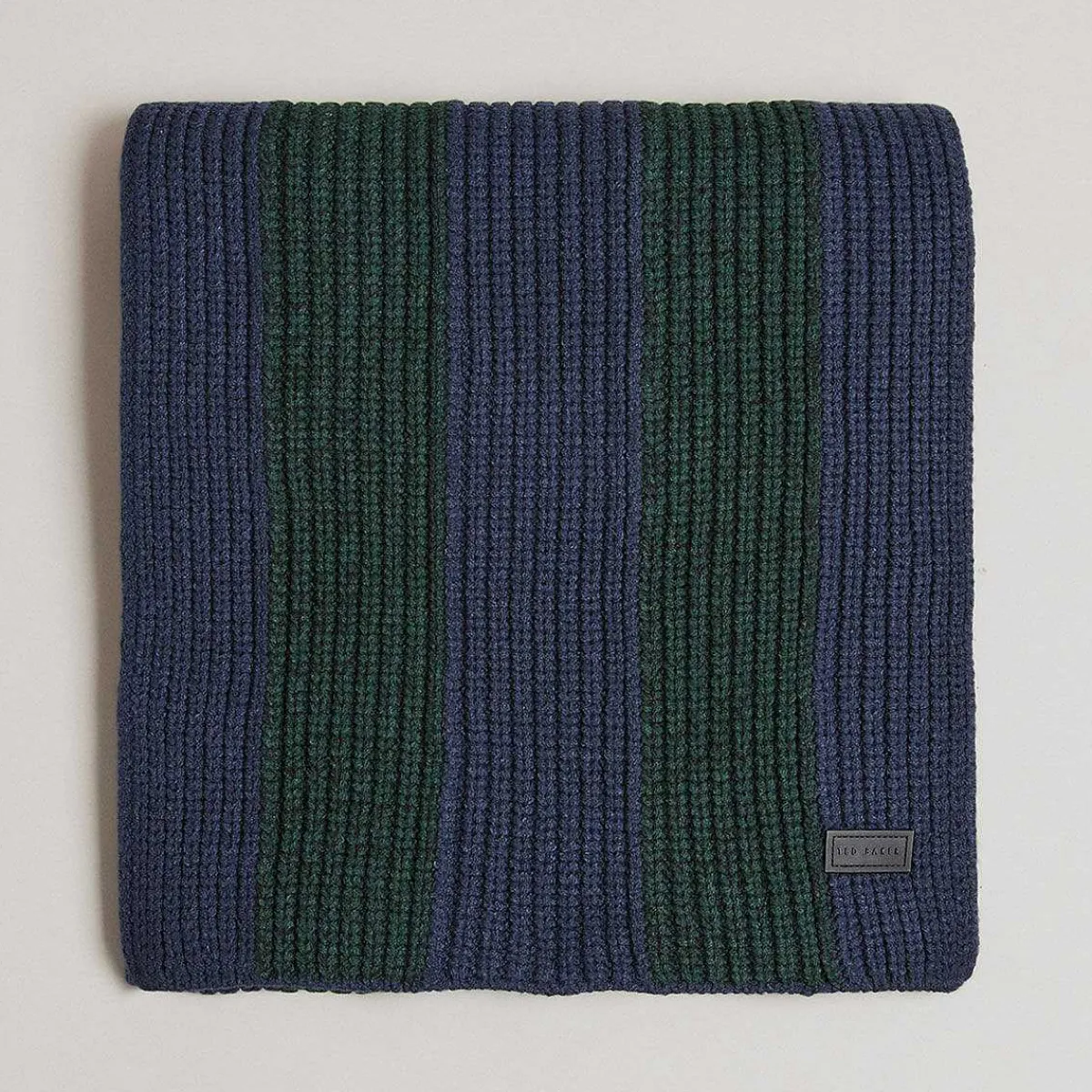Masonnn Dark Green Stripe Ribbed Scarf>Ted Baker Best Sale
