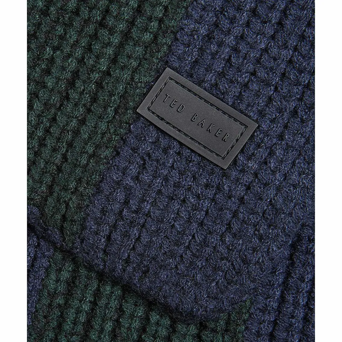Masonnn Dark Green Stripe Ribbed Scarf>Ted Baker Best Sale