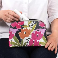 Megscon Printed Magnolia Makeup Bag><noscript><img width=