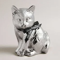Mrvivo Metallic Silver Cat Money Box><noscript><img width=