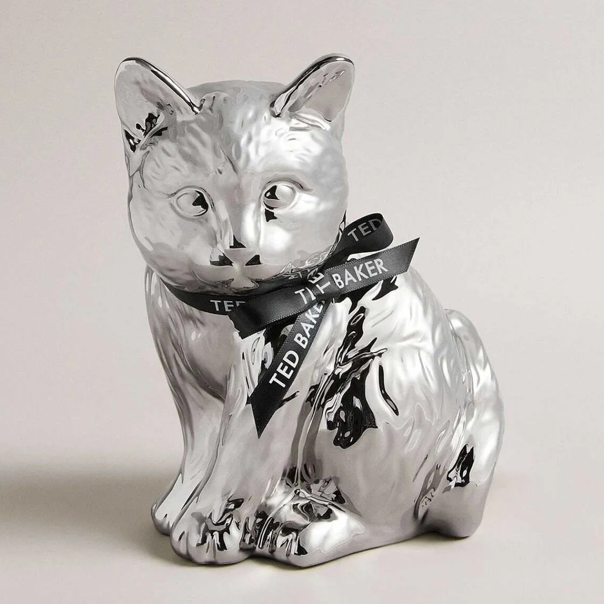 Mrvivo Metallic Silver Cat Money Box>Ted Baker Hot