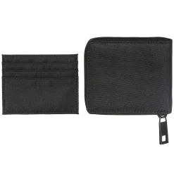 Nealset Black Satin Nylon Wallet Gift Set><noscript><img width=
