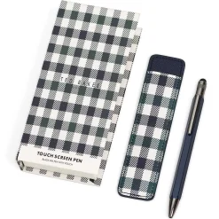 Rickkii House Check Touch Screen Pen And Pouch><noscript><img width=