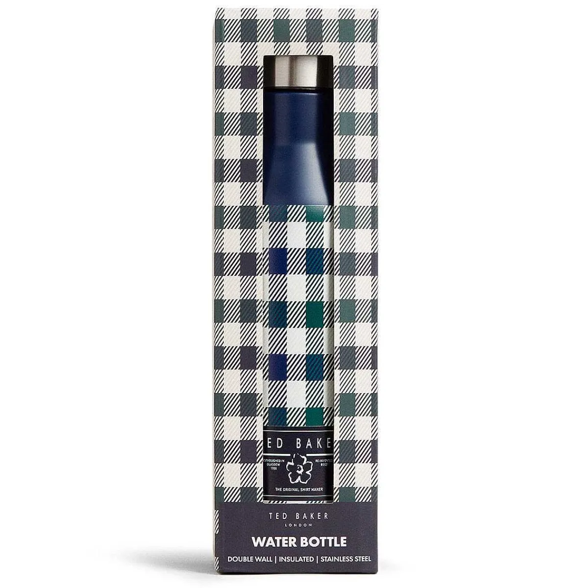 Ronne House Check Dark Blue Water Bottle>Ted Baker Sale