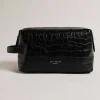 Roye Black Croc Leather Washbag>Ted Baker Fashion