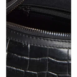 Roye Black Croc Leather Washbag><noscript><img width=