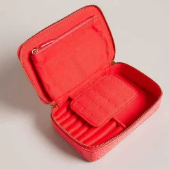 Valenna Coral Croc Jewellery Case><noscript><img width=