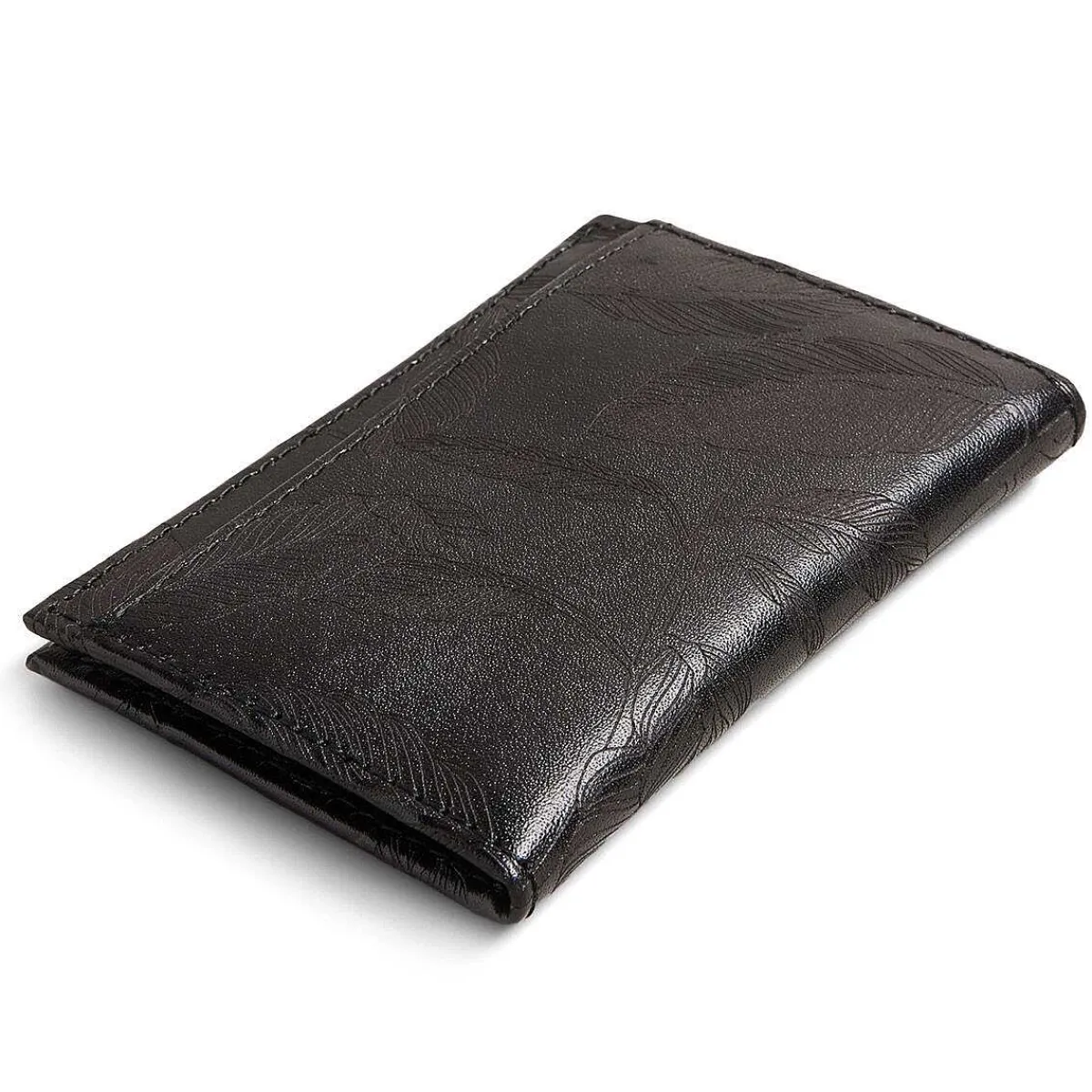 Wincard Black Leather Laser Etched Card Holder>Ted Baker Clearance